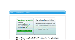 Desktop Screenshot of flyer-preisvergleich.de