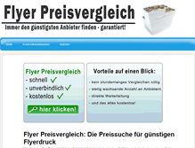 Tablet Screenshot of flyer-preisvergleich.de